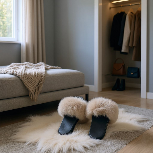 Genuine Fur Slids