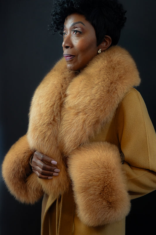 Cashmere with Fox Collar