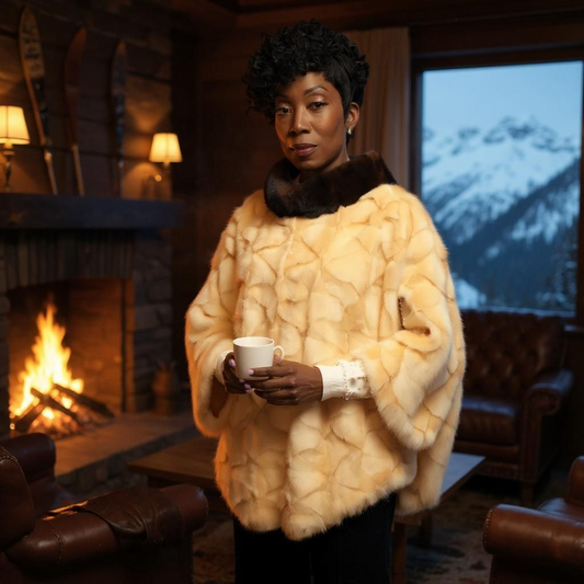 Mink Poncho
