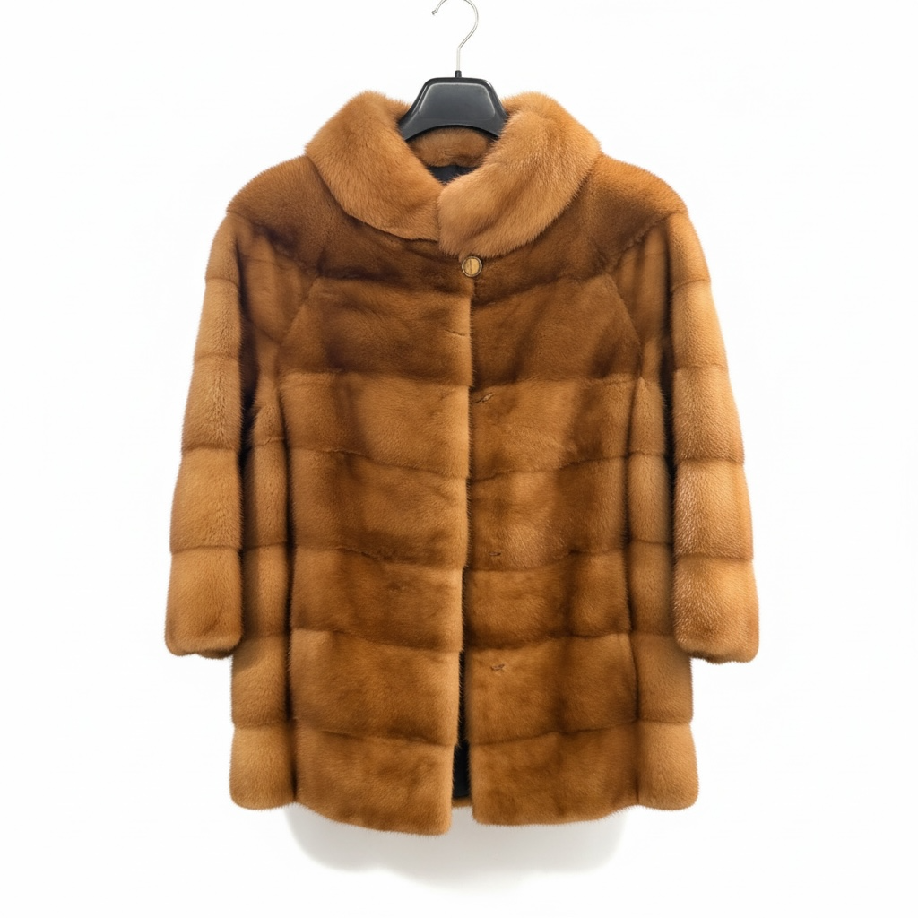 Whiskey Mink Stroller Sable Collar